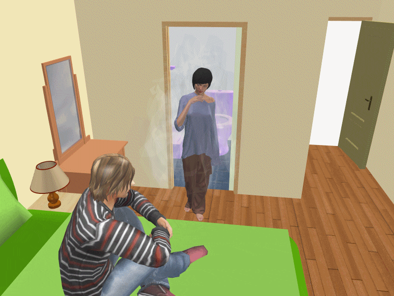 廁所門沖床、廁所門對床、房間風水、風水、風水有關係